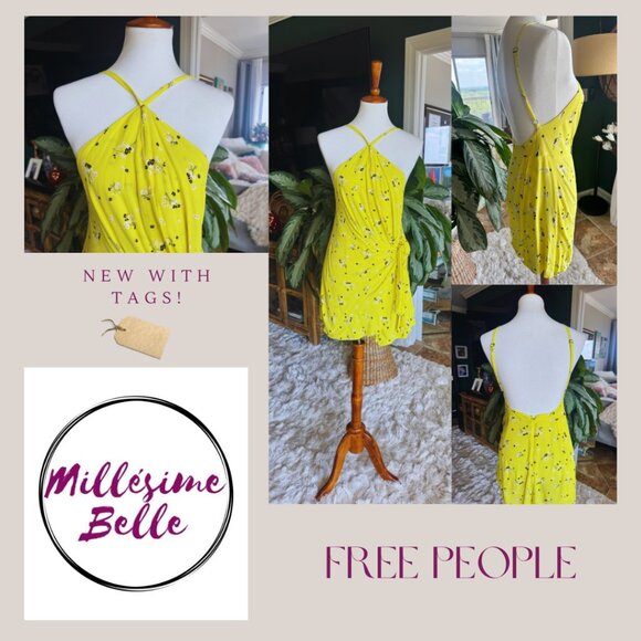 Free People Bright Yellow Romper - Picture 3 of 10